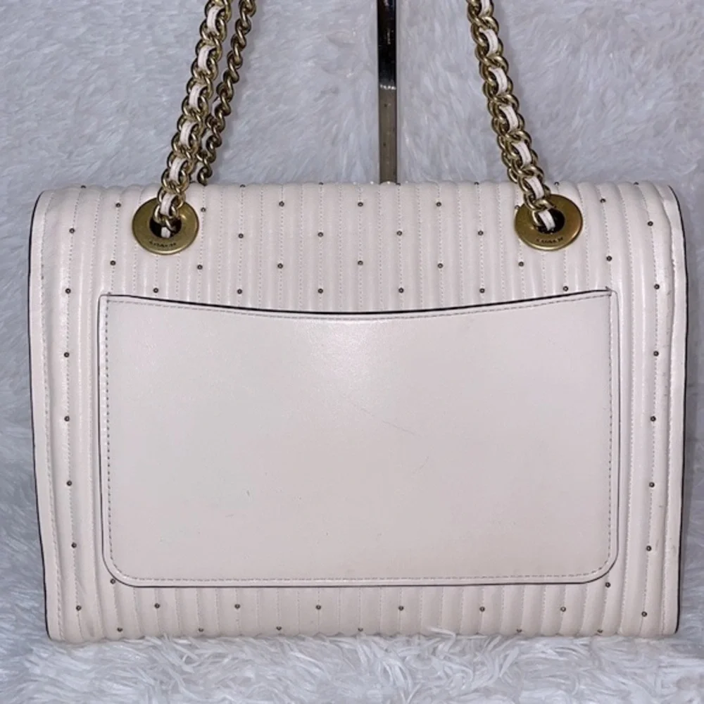 Coach Parker Chain Crossbody Bag Shoulder Purse with Quilting & Rivets i… - Picture 10 of 16